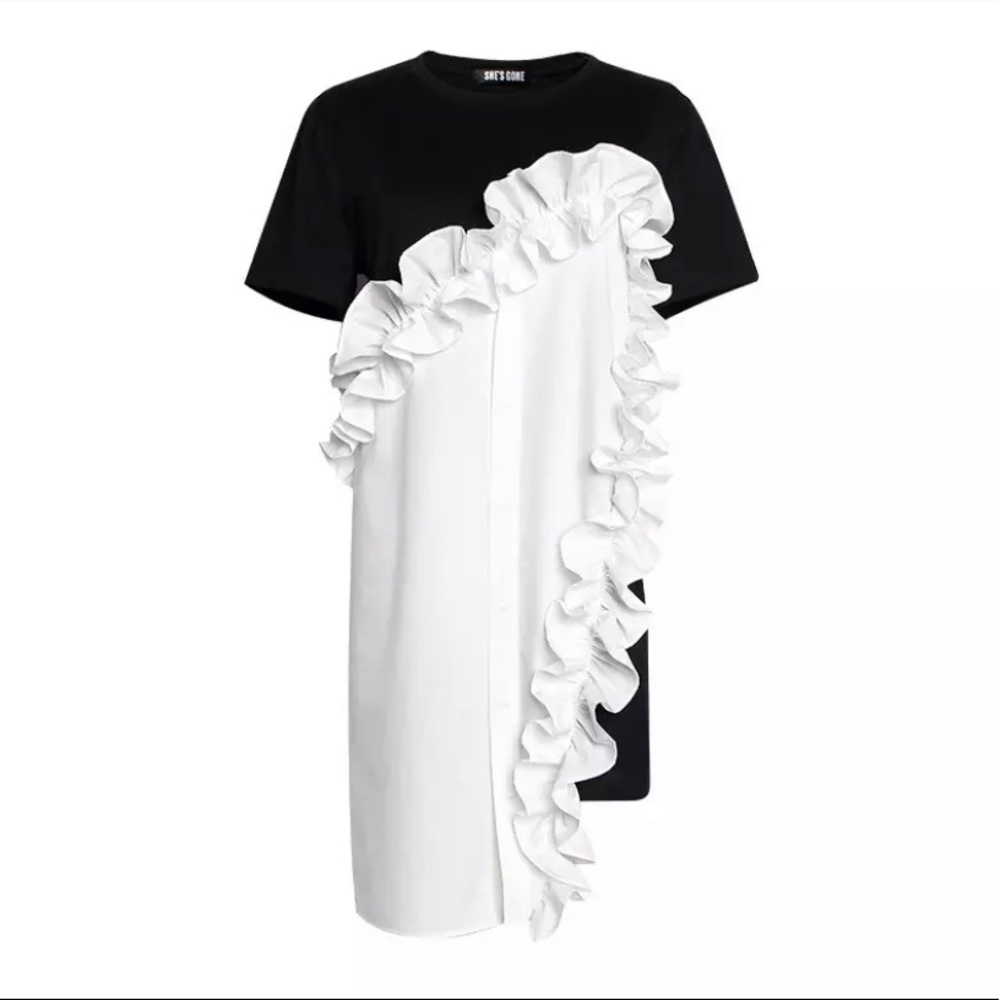 Black & White T-shirt dress